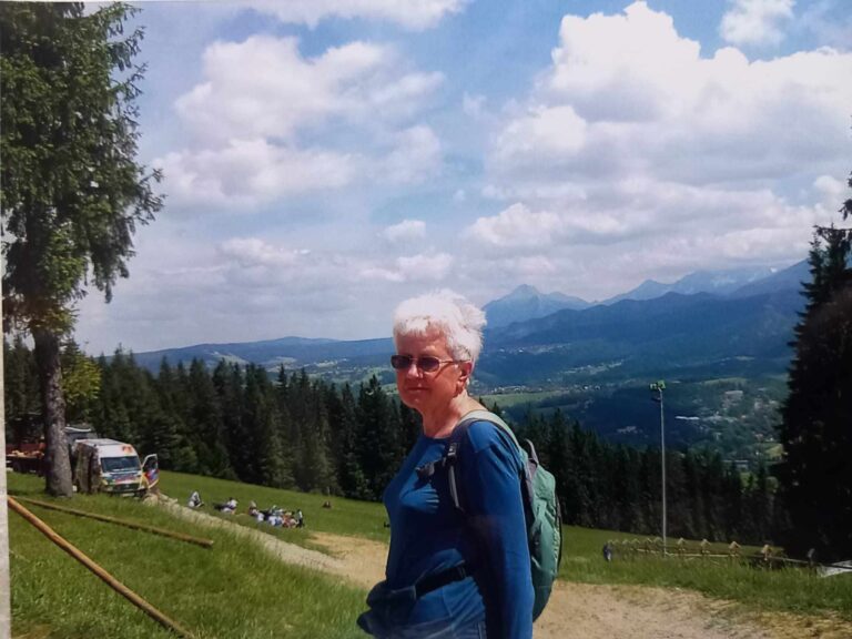 Krystyna Bort w ukochanych Tatrach. Zdjęcie z archiwum rodziny